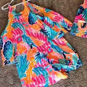 Lilly Pulitzer Pineapple Popover Romper